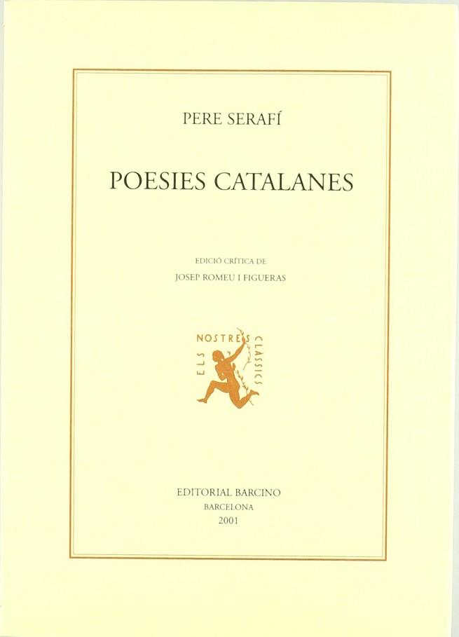 POESIES CATALANES PERE SERAFI | 9788472266971 | SERAFI, PERE