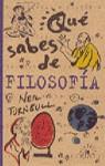 QUE SABES DE FILOSOFIA | 9788440692627 | TURNBULL, NEIL