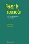 PENSAR LA EDUCACION | 9788436817966 | NUÑEZ CUBERO,  LUIS