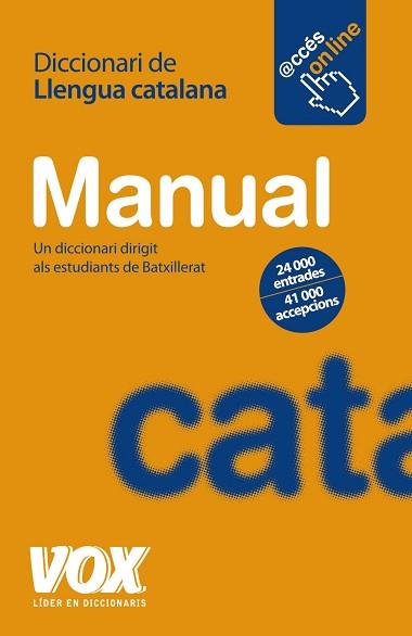 DICCIONARI MANUAL DE LLENGUA CATALANA | 9788471539335 | VV. AA