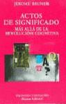 ACTOS DE SIGNIFICADO | 9788420679198 | BRUNER, JEROME