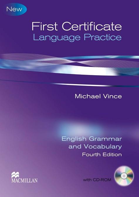 FIRST CERTIFICATE LANGUAGE PRACTICE | 9780230727113 | VINCE, MICHAEL