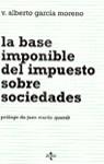 BASE IMPONIBLE DEL IMPUESTO SOBRE SOCIEDADES, EL | 9788430933624 | GARCIA MORENO, V.ALBERTO