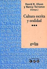 CULTURA ESCRITA Y ORALIDAD | 9788474325270 | OLSON, DAVID R. ; TORRANCE, NANCY