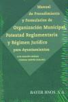 MANUAL DE PROCEDIMIENTO Y FORMULARIOS DE ORGANIZACION MUNICI | 9788470283253 | CHACON ORTEGA, LUIS