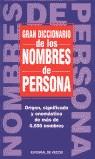 GRAN DICCIONARIO DE LOS NOMBRES DE PERSONA | 9788431522940 | VARIS