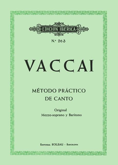 MÉTODO PRÁCTICO DE CANTO | 9788480205825 | VACCAI, NICOLA