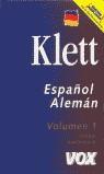 DICCIONARIO KLETT ESPAÑOL-ALEMAN VOL.1 | 9788483320716 | VARIS