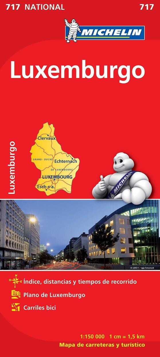 MAPA NATIONAL LUXEMBURGO 717 | 9782067170797 | VARIOS AUTORES