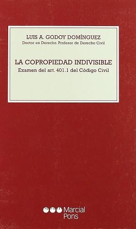 COPROPIEDAD INDIVISIBLE, LA | 9788472489769 | GODOY DOMINGUEZ, LUIS A.