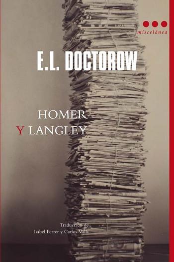 HOMER Y LANGLEY | 9788493722876 | DOCTOROW, E.L