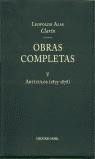 OBRAS COMPLETAS VOL. 5 CLARIN | 9788484590545 | CLARIN, LEOPOLDO ALAS