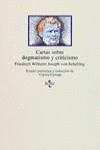 CARTAS SOBRE DOGMATISMO Y CRITICISMO | 9788430922819 | SCHELLING, FRIEDRICH WILHELM JOSEPH