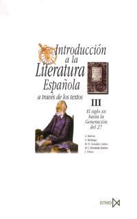INTRODUCCION A LA LITERATURA ESPAÑOLA VOL. 3 | 9788470901126 | BARROSO GIL, ASUNCION