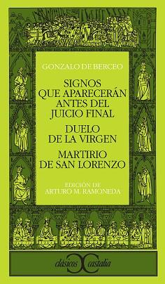 SIGNOS QUE APARECERAN ANTES DEL JUICIO FINAL ; DUE | 9788470393525 | GONZALO DE BERCEO