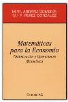 MATEMATICAS PARA LA ECONOMIA | 9788472881167 | ARRANZ SOMBRIA, M.R.