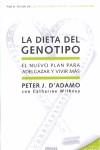 DIETA DEL GENOTIPO LA ( NUEVO PLAN PARA ADELGAZAR ... ) | 9788466638937 | D'ADAMO, PETER J.