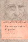 ENSAYO SOBRE EL GENIO UN | 9788498412574 | GERARD, ALEXANDER