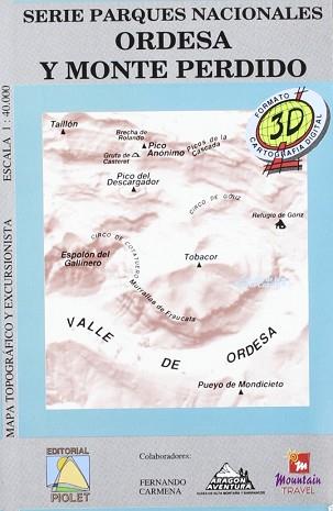 MAPA PARQUE DE ORDESA Y MONTE PERDIDO | 9788492169696 | VARIS