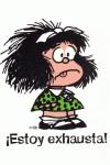 LIBRETA MAFALDA ESTOY EXHAUSTA - GRANDE | 9788862128735 | QUINO