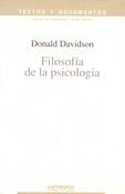 FILOSOFIA DE LA PSICOLOGIA | 9788476584392 | DAVIDSON, DONALD