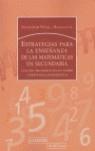 ESTRATEGIAS PARA LA ENSEÑANZA DE LAS MATEMATICAS EN SECUNDAR | 9788475845579 | VIDAL I RAMENTOL, SALVADOR