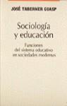 SOCIOLOGIA Y EDUCACION | 9788430934133 | TABERNER GUASP, JOSE