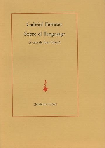 SOBRE EL LLENGUATGE | 9788485704132 | FERRATER SOLER, GABRIEL