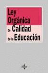 LEY ORGANICA DE CALIDAD DE LA EDUCACION | 9788430939367 | VARIS