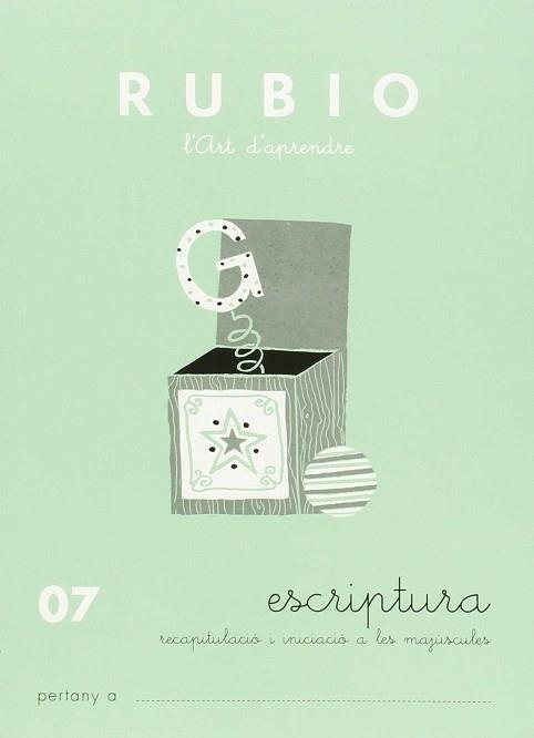 ESCRIPTURA RUBIO RECAPITULACIO I INICIACIO A LES MAJÚSCULES 07 | 9788489773479 | RUBIO POLO, ENRIQUE