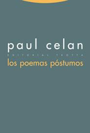 POEMAS POSTUMOS PAUL CELAN | 9788481645989 | CELAN, PAUL