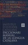 DICCIONARI MANUAL DE LA LLENGUA CATALANA | 9788429748536 | INSTITUT D'ESTUDIS CATALANS