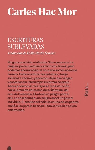 ESCRITURAS SUBLEVADAS | 9788416738014 | HERNÁNDEZ MOR, CARLES