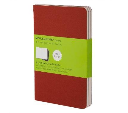 SET DE 3 CUADERNOS CAHIER CON PÁGINAS EN BLANCO - LARGE - COLOR ROJO | 9788862931038 | VV AA