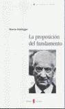 PROPOSICION DEL FUNDAMENTO, LA | 9788476284209 | HEIDEGGER, MARTIN