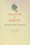 FAREWELL TO POESY | 9788481915020 | RIVERO TARAVILLO, ANTONIO