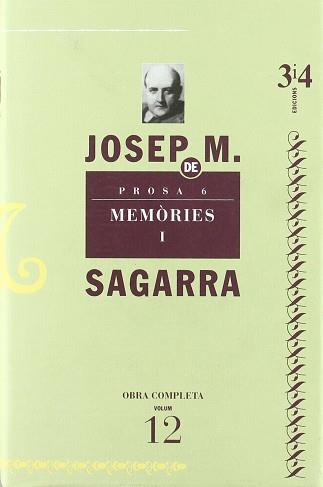 MEMORIES VOL.1 O.C. 12 SAGARRA | 9788475026732 | SAGARRA, JOSEP M.