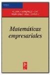 MATEMATICAS EMPRESARIALES | 9788472881709 | ALEGRE ESCOLANO, PEDRO ... [ET AL.]