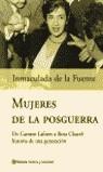 MUJERES DE LA POSGUERRA | 9788408042624 | FUENTE, INMACULADA DE LA