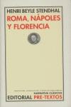 ROMA NAPOLES Y FLORENCIA | 9788481912319 | STENDHAL, HENRI BEYLE