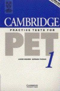 CAMBRIDGE PRACTICE TESTS FOR PET 1 STUDENT'S BOOK | 9780521499385 | HASHEMI, LOUISE