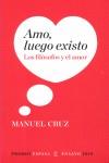 AMO LUEGO EXISTO LOS FILOSOFOS Y EL AMOR | 9788467034349 | CRUZ, MANUEL