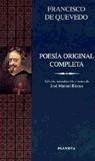 POESIA ORIGINAL COMPLETA (QUEVEDO) | 9788408019367 | QUEVEDO, FRANCISCO DE