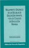 REGLAMENTO ORGANICO DE LAS ESCUELAS DE EDUCACION I | 9788433106728 | VARIOS