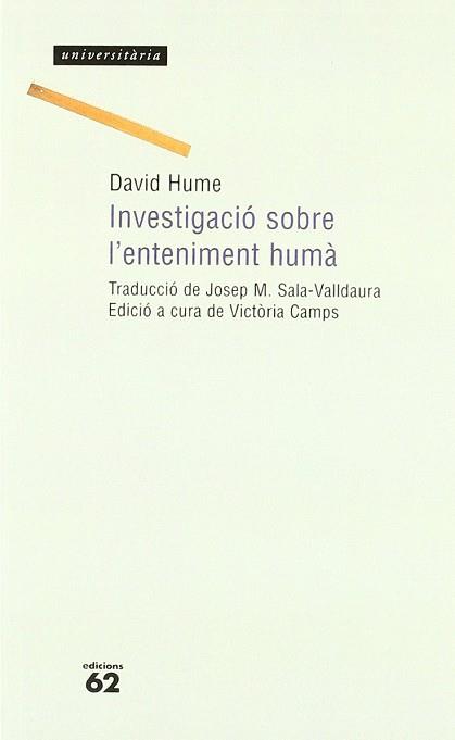 INVESTIGACIO SOBRE L'ENTENIMENT HUMA | 9788429743920 | HUME, DAVID