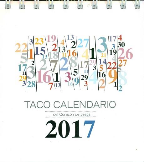 TACO CALENDARIO PORTADA NUMEROS 2017 CON PEANA (S.CORAZON) | 9788427138957 | AAVV