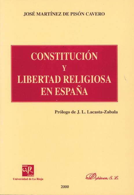 CONSTITUCION Y LIBERTAD RELIGIOSA EN ESPAÑA | 9788481555882 | MARTINEZ DE PISON CAVERO, JOSE