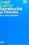 INTRODUCCION AL DERECHO | 9788434410329 | LATORRE, ANGEL