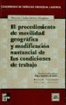 PROCEDIMIENTO DE MOVILIDAD GEOGRAFICA Y MODIFICACION SUSTANC | 9788448121310 | SAGARDOY