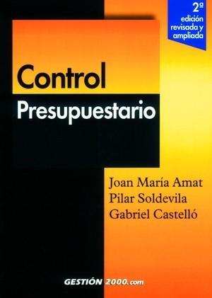 CONTROL PRESUPUESTARIO (2 ED.) | 9788480887113 | AMAT, JOSE MARIA